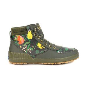 Keds x Rifle Paper Co. Scout Boot- Olive/Botanical Canvas Water Resistant